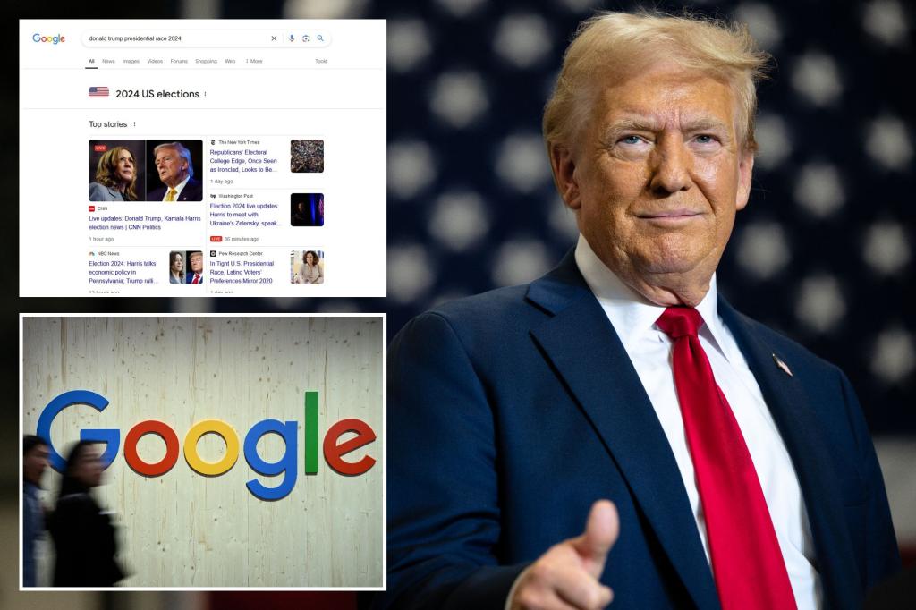 Trump threatens to sue Google if he wins election over 'bad stories' about him